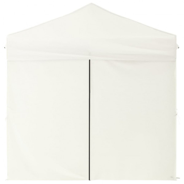 Carpa para fiestas plegable con paredes laterales crema 2x2 m M 4