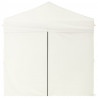 Carpa para fiestas plegable con paredes laterales crema 2x2 m 4