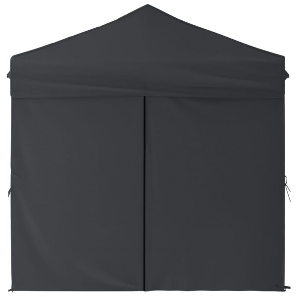 Carpa de fiesta plegable con paredes laterales antracita 2x2 m M 4