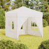 Carpa para fiestas plegable con paredes laterales blanco 2x2 m 1