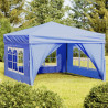 Carpa para fiestas plegable con paredes laterales azul 3x3 m 1