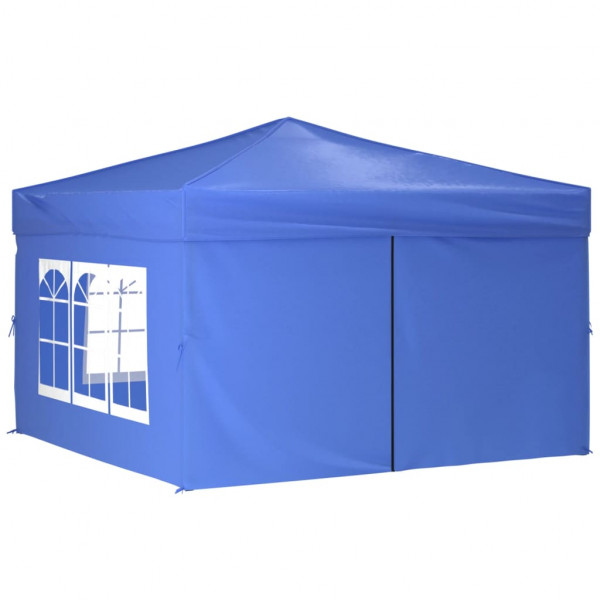 Tenda para festas dobrável com paredes laterais 3x3 m azul M 2