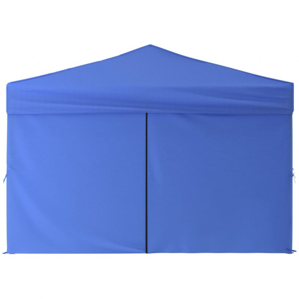 Carpa para fiestas plegable con paredes laterales azul 3x3 m M 4