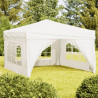 Carpa para fiestas plegable con paredes laterales crema 3x3 m 1