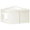 Tenda para festas dobrável com paredes laterais 3x3 m creme 3