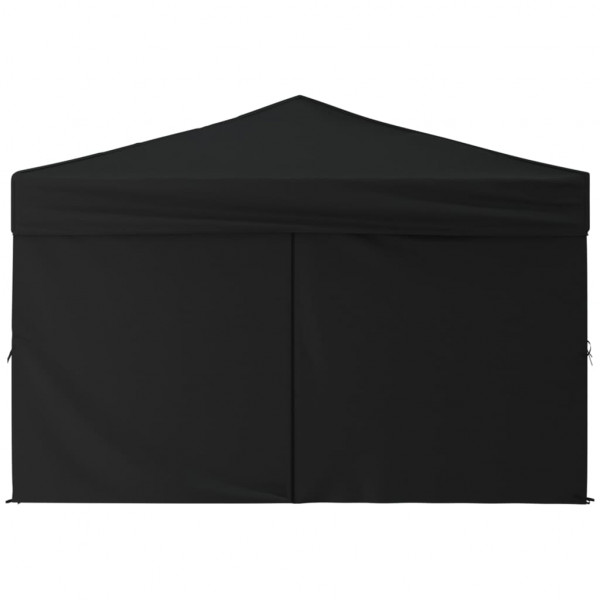 Carpa para fiestas plegable con paredes laterales negro 3x3 m M 4