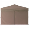 Carpa de fiesta plegable con paredes laterales gris taupe 3x3 m 4