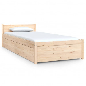 Estructura de cama con cajones 75x190 cm H