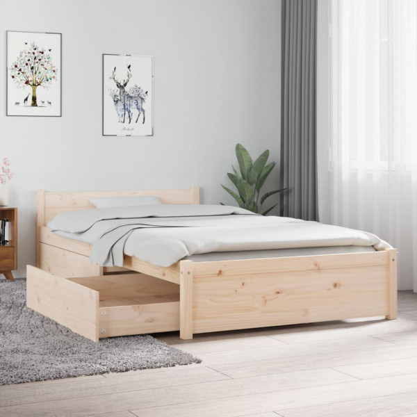 Estructura de cama con cajones 90x190 cm D