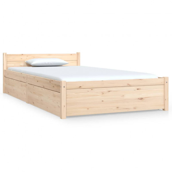 Estructura de cama con cajones 90x190 cm M 2