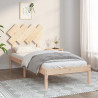 Estructura de cama individual pequeña madera maciza 90x190 cm 1