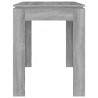 Mesa de comedor madera contrachapada gris Sonoma 120x60x76 cm 5