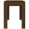 Mesa de comedor madera contrachapada roble marrón 120x60x76 cm 5