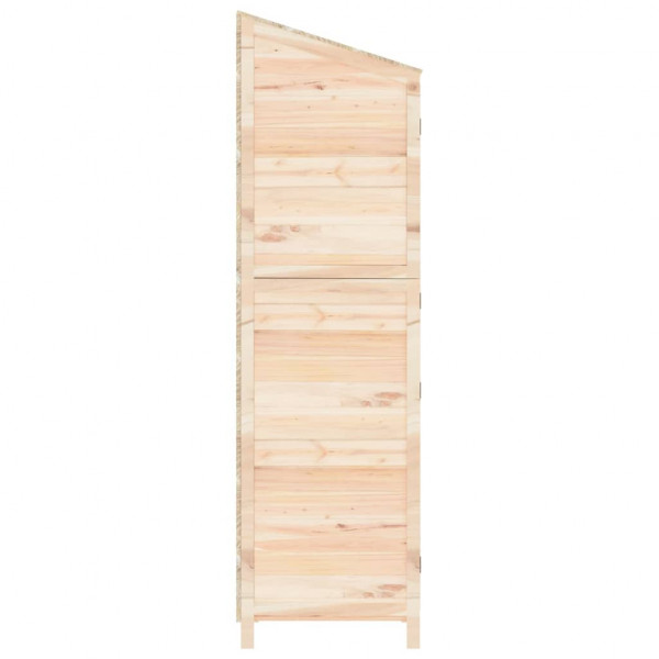 Cobertizo de jardín madera maciza de abeto 55x52x174.5 cm M 5