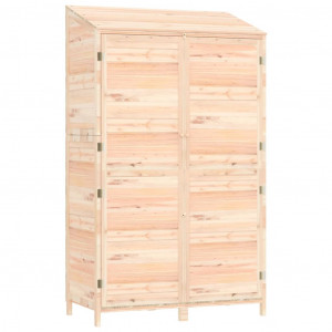 Cobertizo de jardín madera maciza de abeto 102x52x174.5 cm H
