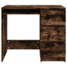 Escritorio de madera contrachapada roble ahumado 90x45x76 cm 4