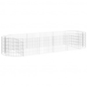 Arriate de gaviones de hierro galvanizado 300x100x50 cm H