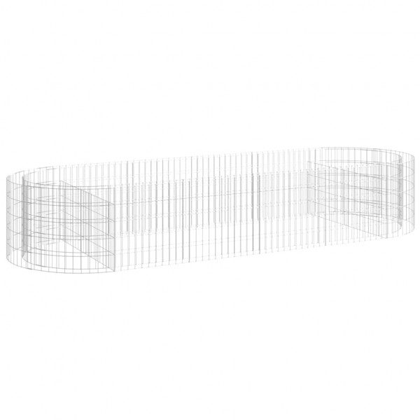 Canteiro elevado/cesto gabião 300x100x50 cm ferro galvanizado M 2