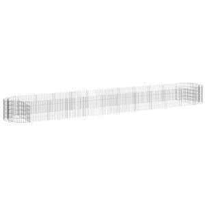 Arriate de gaviones de hierro galvanizado 600x100x50 cm H