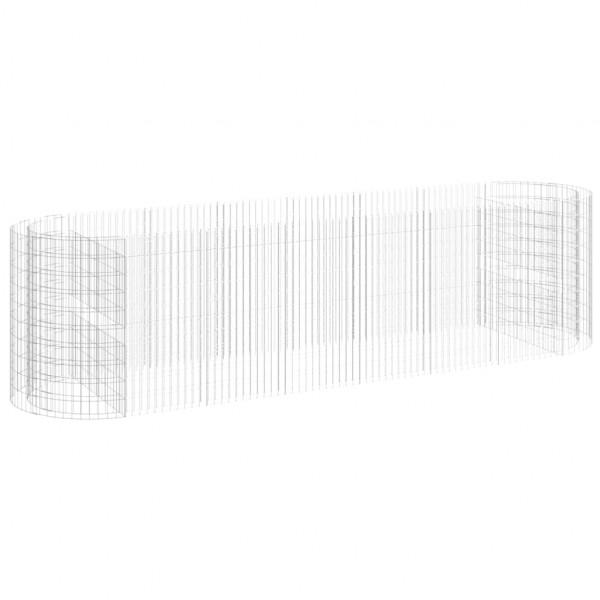 Arriate de gaviones de hierro galvanizado 400x100x100 cm M 2