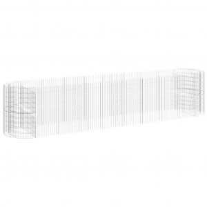 Arriate de gaviones de hierro galvanizado 500x100x100 cm H