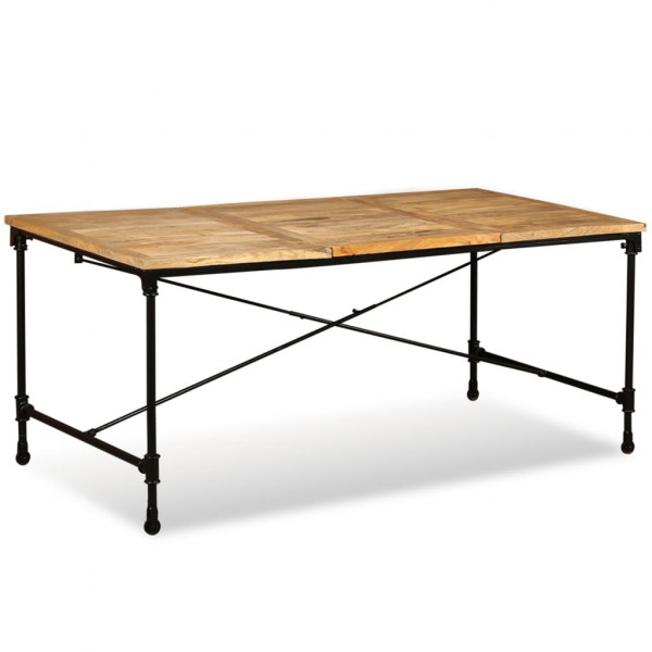 Mesa de jantar de madeira maciça de mangue 180 cm M 2
