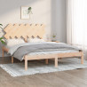 Estructura de cama de madera maciza king size 150x200 cm 1