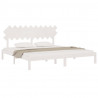 Estructura de cama madera maciza blanco 200x200 cm 3
