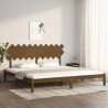 Estructura de cama madera maciza de pino marrón miel 200x200 cm 1