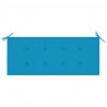 Cojín de banco de jardín tela Oxford azul 120x50x3 cm 3