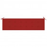 Cojín de banco de jardín tela Oxford rojo 180x50x3 cm 3