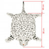 Alfombra afelpada de leopardo 139 cm blanco 4