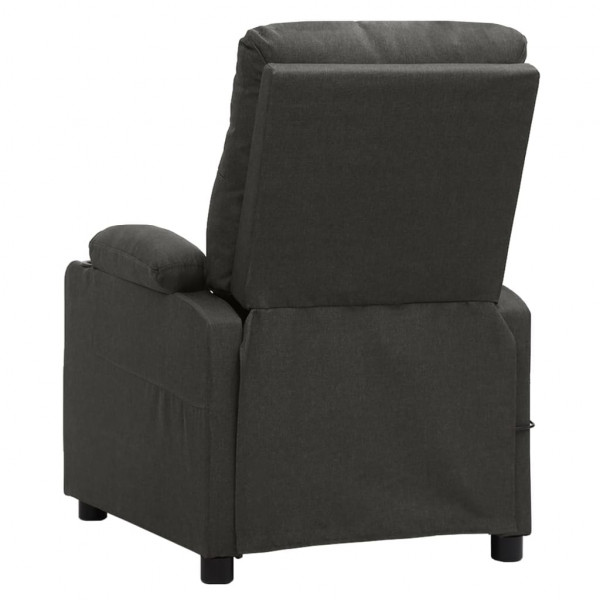 Sillón reclinable eléctrico de tela gris oscuro M 5