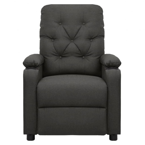 Sillón de masaje eléctrico tela gris oscuro M 3