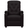 Sillón reclinable eléctrico de cuero sintético negro 3