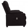 Sillón reclinable eléctrico de cuero sintético negro 4