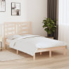 Estructura de cama madera maciza 120x190 cm 1