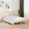 Estructura de cama madera maciza de pino 140x190 cm 1