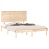 Estructura de cama madera maciza de pino 140x200 cm 3