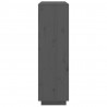 Aparador alto de madera maciza de pino gris 110.5x35x117 cm 4