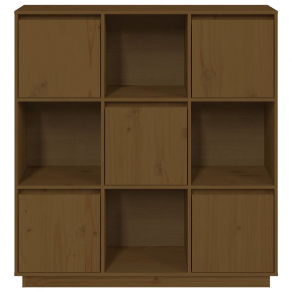 Aparador alto 110.5x35x117 cm pinho maciço castanho mel M 3