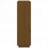Aparador alto madera maciza de pino marrón miel 110.5x35x117 cm 4
