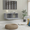 Mueble para TV madera contrachapada gris Sonoma 80x30x30 cm 3