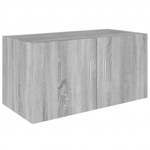 Armario de pared madera contrachapada gris Sonoma 80x39x40 cm H