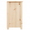 Mesita de noche madera maciza de pino 40x35x61.5 cm 5
