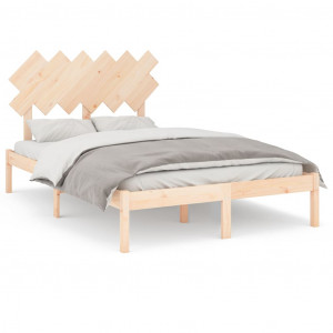 Estrutura de cama casal 135x190 cm madeira maciça H