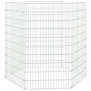 Recinto exterior p/ animais 6 painéis 54x100cm ferro galvaniz. H