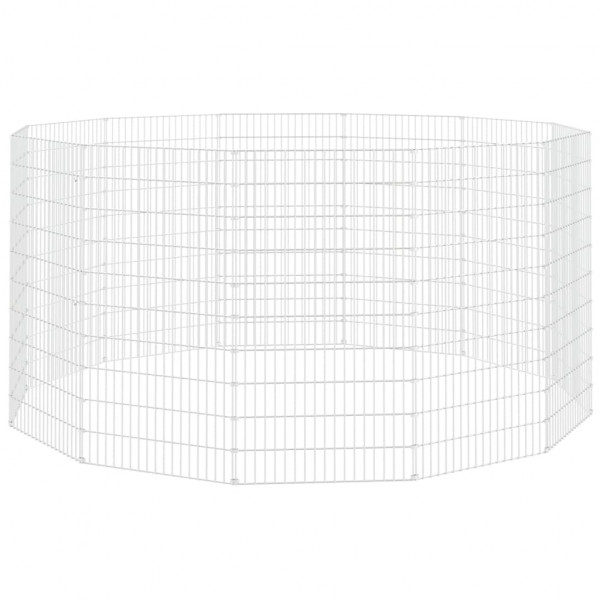 Jaula para conejos 12 paneles hierro galvanizado 54x100 cm M 2