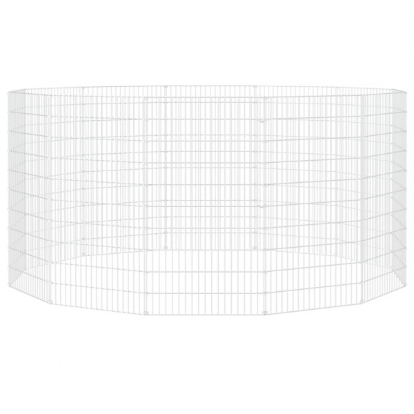 Jaula para conejos 12 paneles hierro galvanizado 54x100 cm M 4