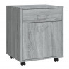 Armario ruedas madera contrachapada gris Sonoma 45x38x54 cm 2